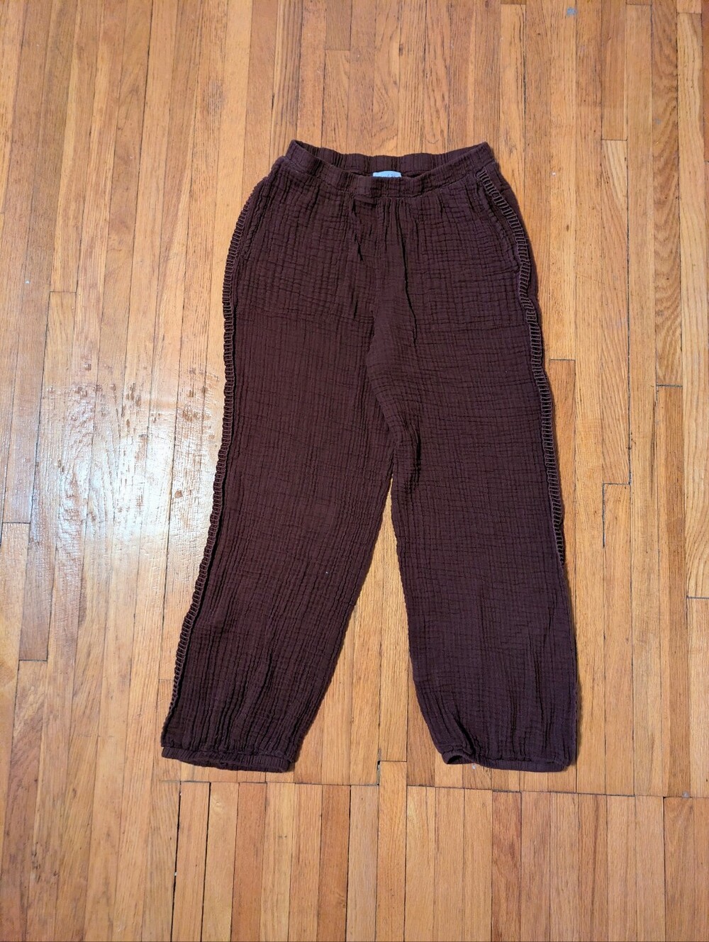 Michael Stars Chocolate Brown Gauze Joggers